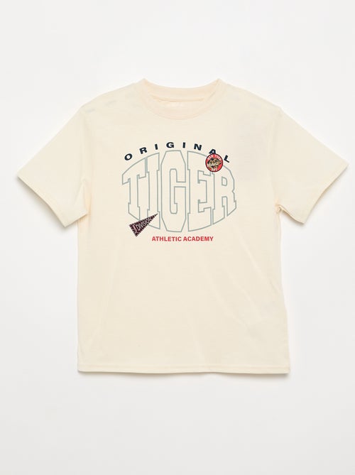 Camiseta de manga corta estampada - Kiabi