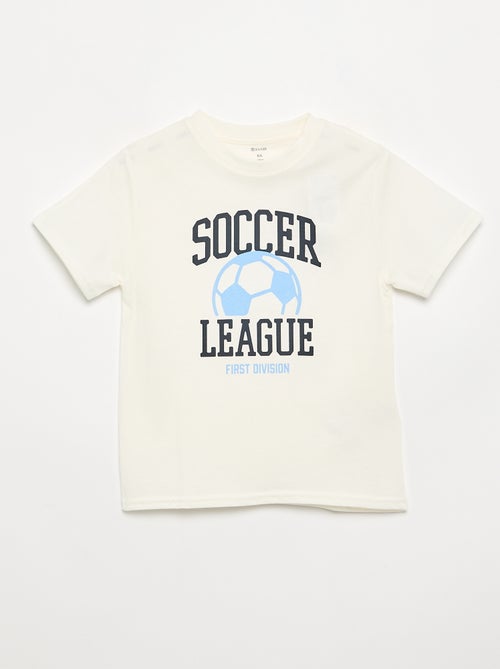 Camiseta de manga corta estampada - Kiabi