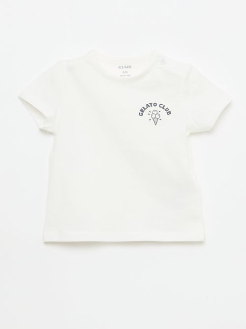Camiseta de manga corta estampada - Kiabi