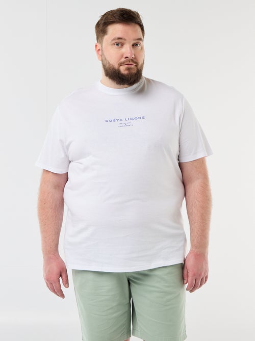 Camiseta de manga corta estampada - Kiabi