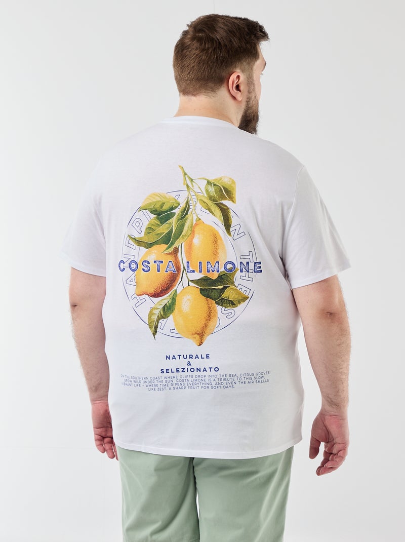 Camiseta de manga corta estampada Blanco - Kiabi