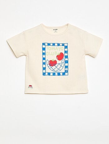 Camiseta de manga corta estampada