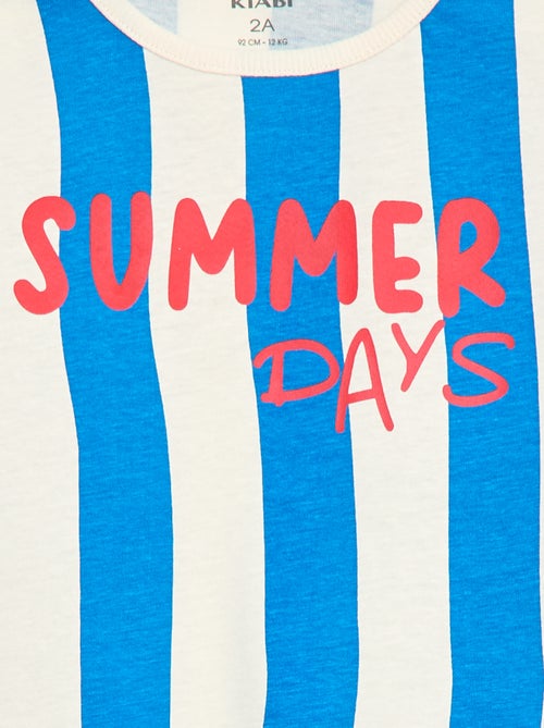 Camiseta de manga corta estampada - Kiabi