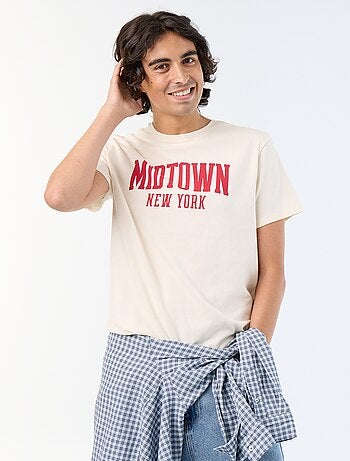 Camiseta de manga corta estampada