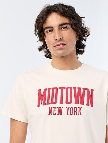 Camiseta de manga corta estampada