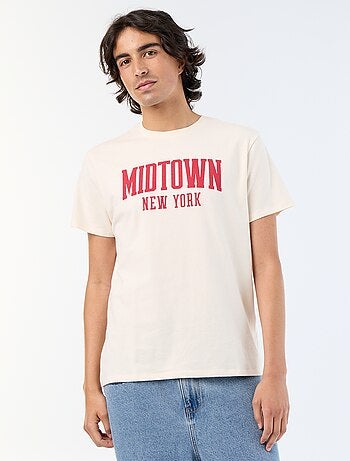 Camiseta de manga corta estampada