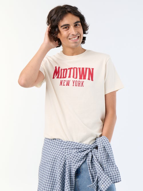Camiseta de manga corta estampada - Kiabi