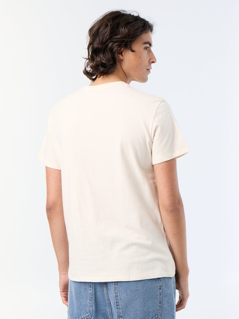 Camiseta de manga corta estampada Blanco - Kiabi