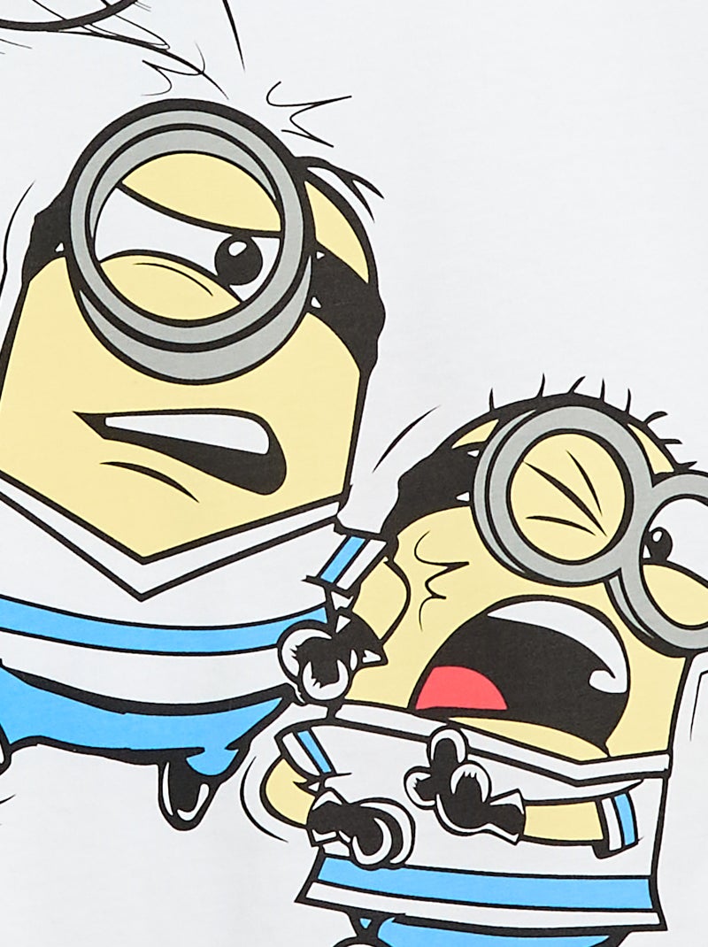 Camiseta de manga corta estampada de 'Minions' Blanco - Kiabi