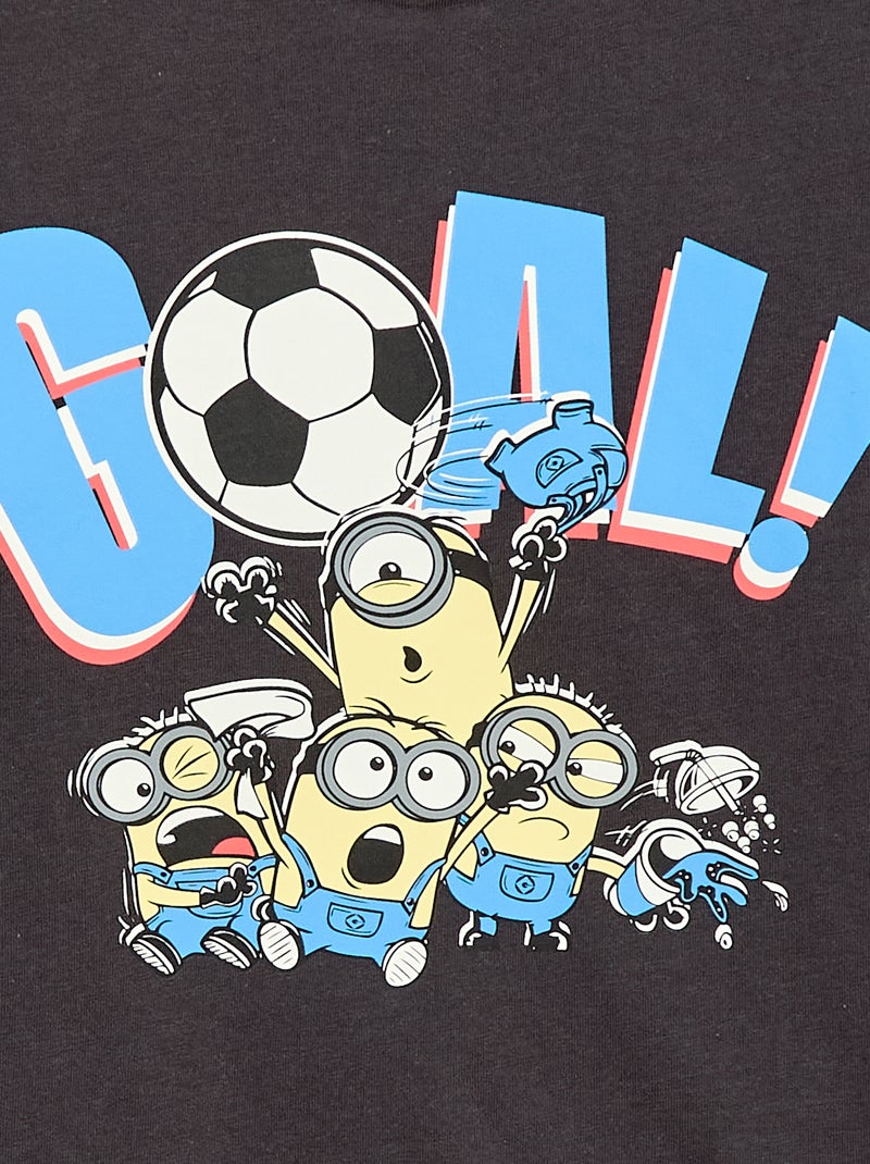 Camiseta de manga corta estampada de 'Minions' Negro - Kiabi