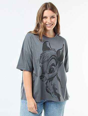 Camiseta de manga corta estampada 'Disney' 'Bambi'