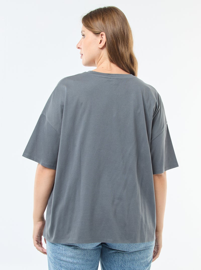 Camiseta de manga corta estampada 'Disney' 'Bambi' Gris - Kiabi