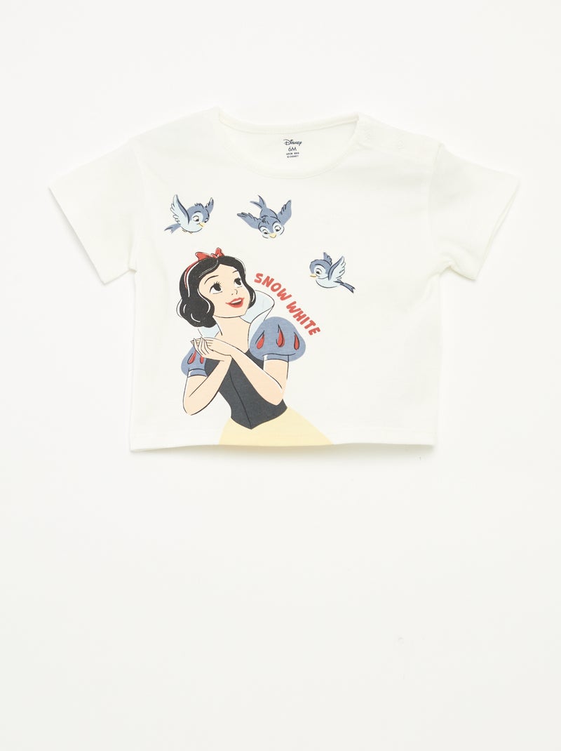 Camiseta de manga corta estampada 'Disney' BLANCO - Kiabi