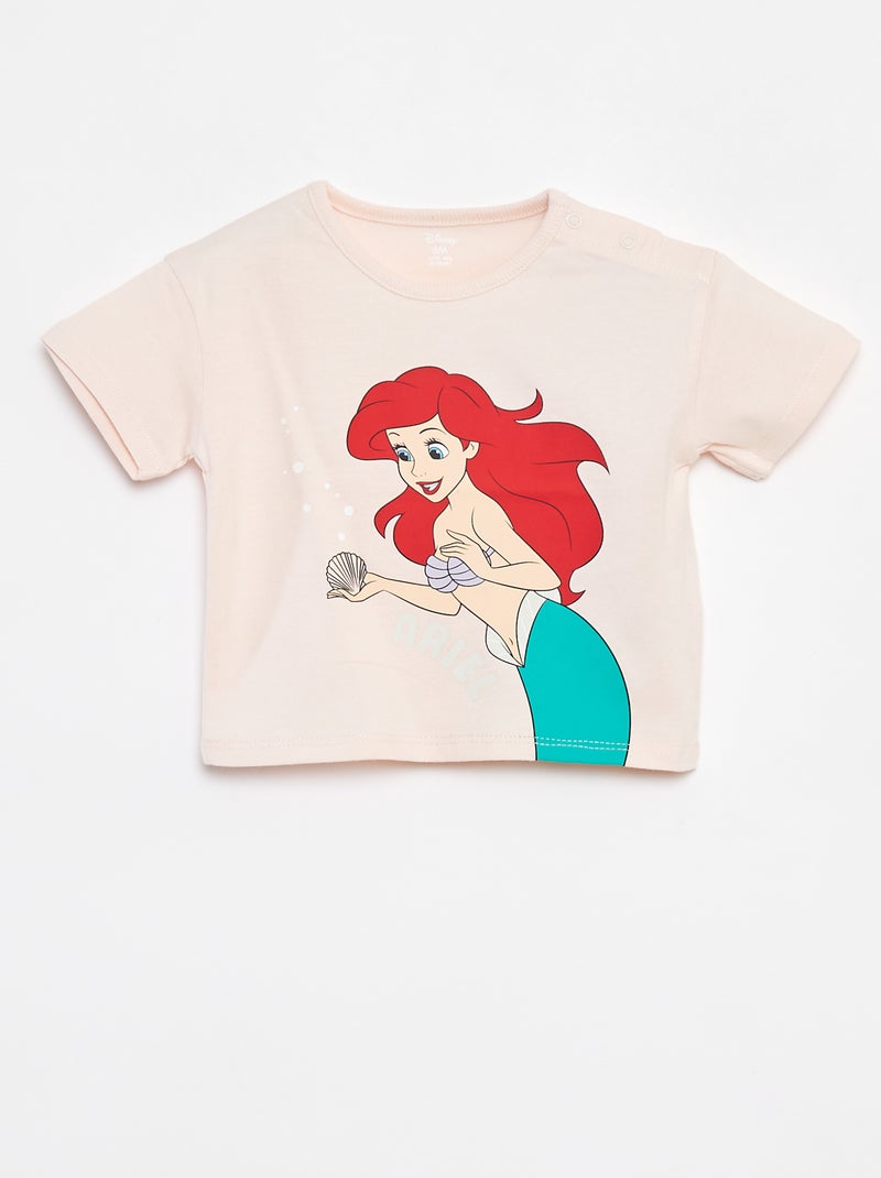 Camiseta de manga corta estampada 'Disney' ROSA - Kiabi