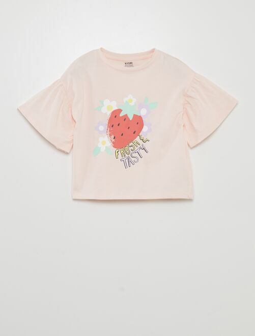 Camiseta de manga corta estampada 'frutas' - Kiabi