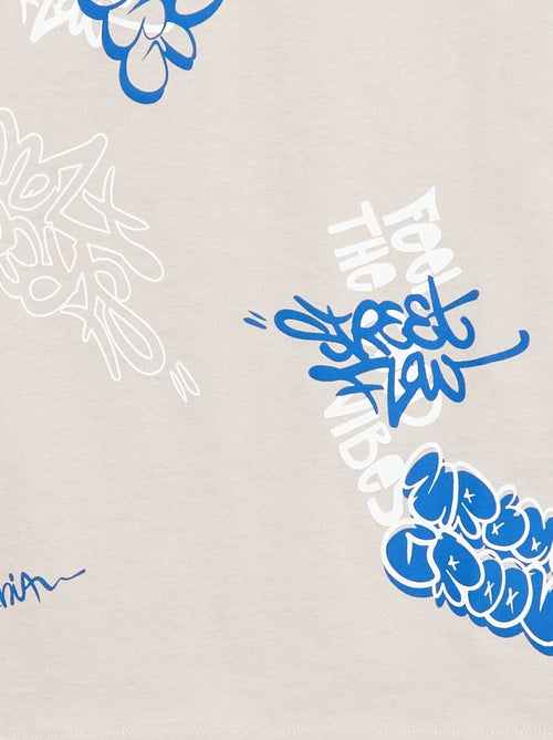 Camiseta de manga corta estampada - Kiabi