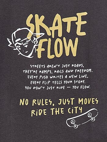 Camiseta de manga corta estampada