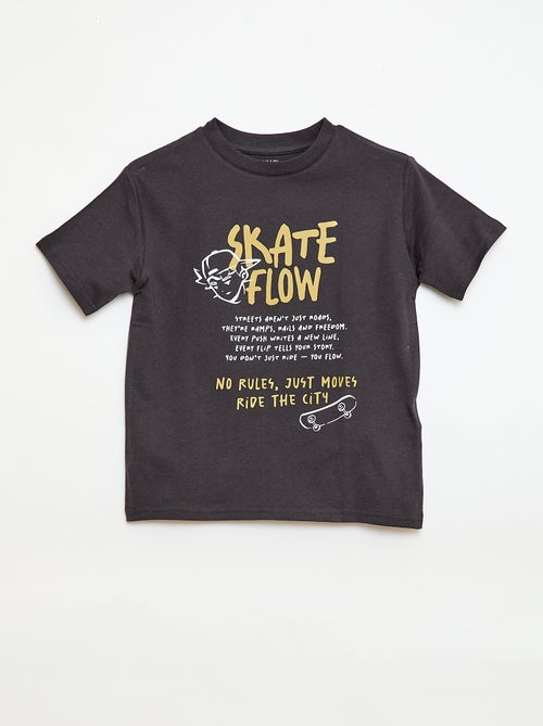 Camiseta de manga corta estampada - Kiabi