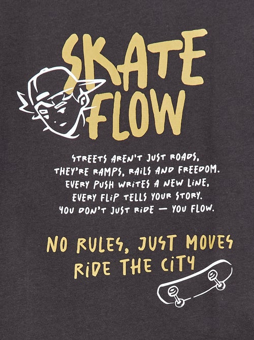 Camiseta de manga corta estampada - Kiabi