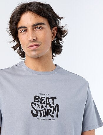 Camiseta de manga corta estampada
