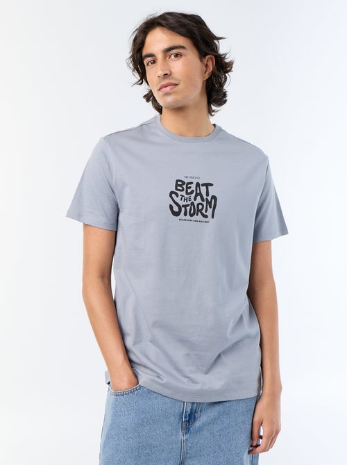 Camiseta de manga corta estampada - Kiabi