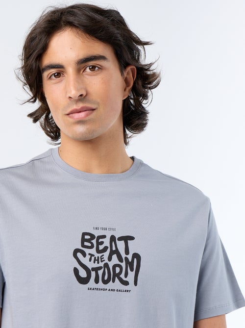 Camiseta de manga corta estampada - Kiabi