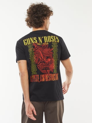 Camiseta de manga corta estampada 'Guns'N'Roses'