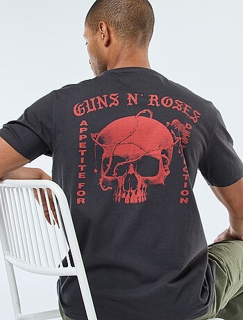 Camiseta de manga corta estampada 'Guns'n'Roses'