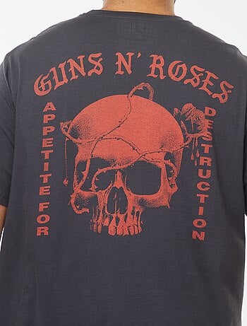 Camiseta de manga corta estampada 'Guns'N'Roses'