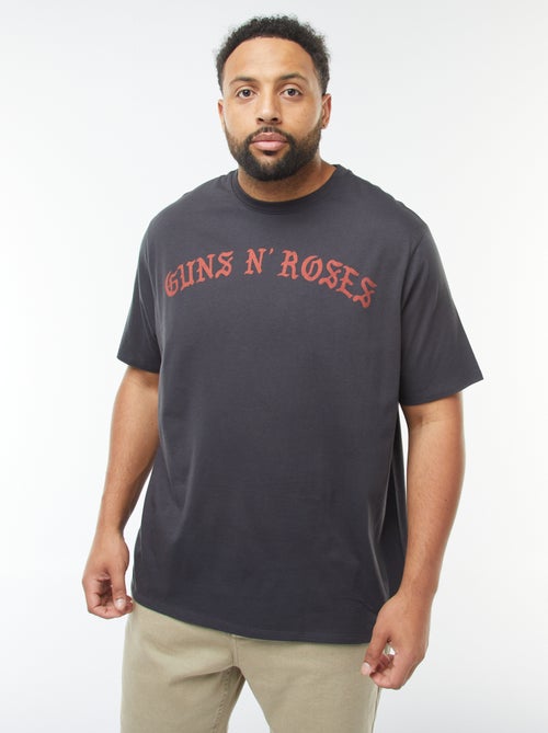 Camiseta de manga corta estampada 'Guns'N'Roses' - Kiabi