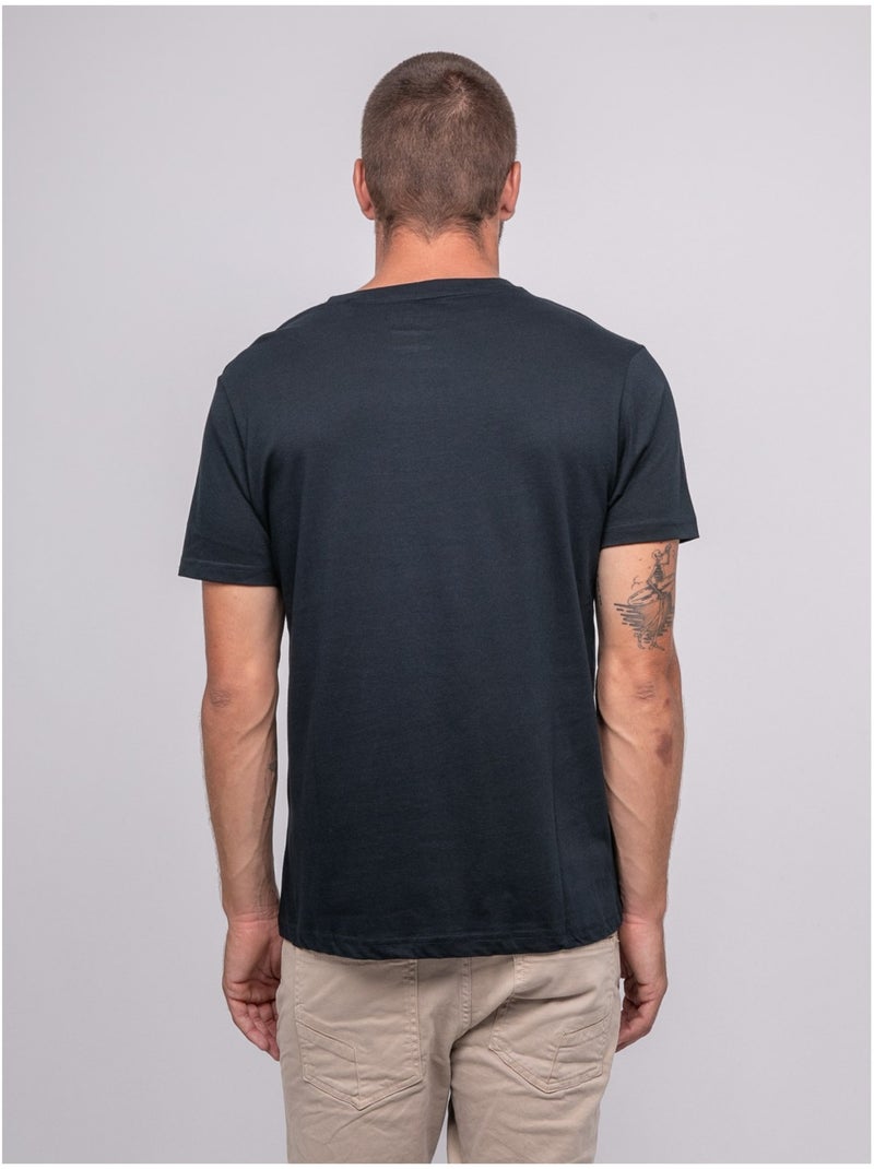 Camiseta de manga corta estampada JARIKART Azul marino - Kiabi