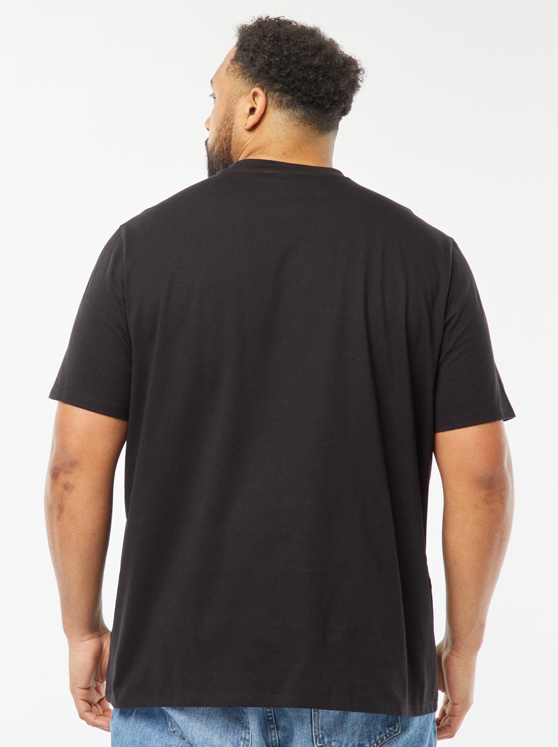 Camiseta de manga corta estampada 'Jaws' NEGRO - Kiabi