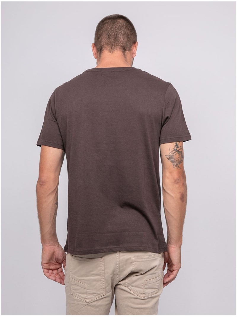 Camiseta de manga corta estampada JEPILOGUE Marrón - Kiabi