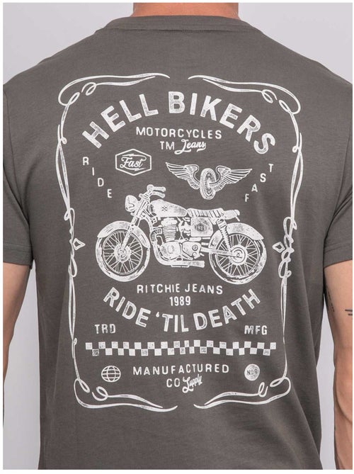 Camiseta de manga corta estampada JOPATRIOT - Kiabi