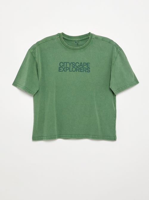 Camiseta de manga corta estampada - Kiabi