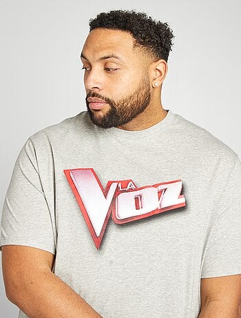 Camiseta de manga corta estampada 'La Voz'