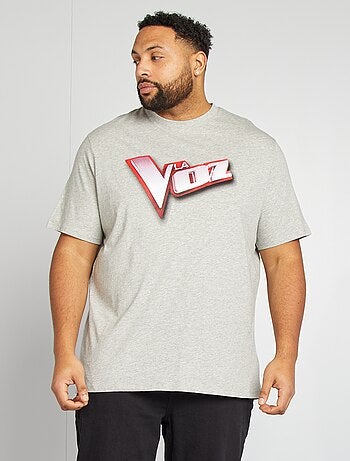 Camiseta de manga corta estampada 'La Voz'