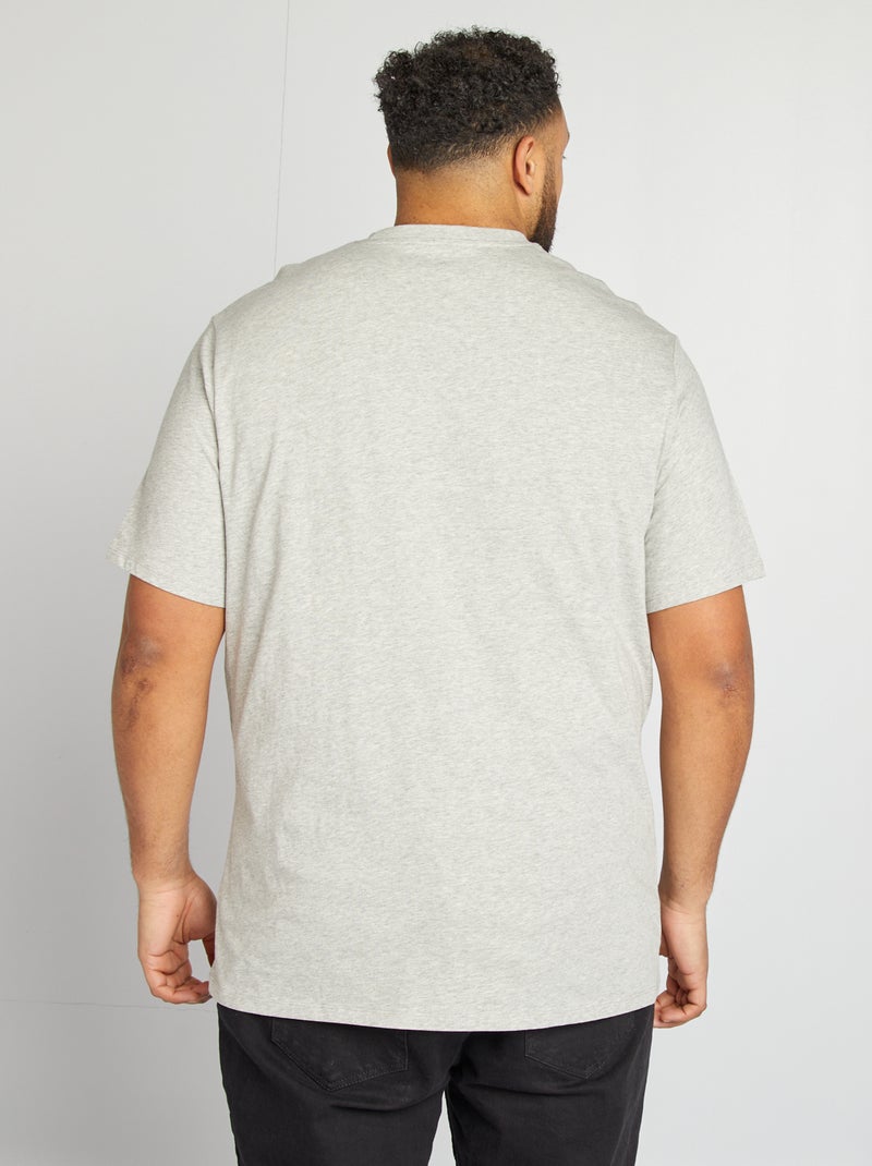 Camiseta de manga corta estampada 'La Voz' GRIS - Kiabi