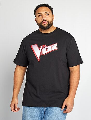Camiseta de manga corta estampada 'La Voz'