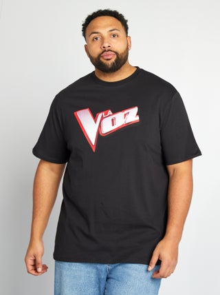 Camiseta de manga corta estampada 'La Voz'