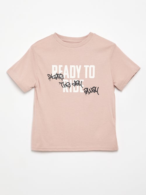Camiseta de manga corta estampada - Kiabi Camiseta de manga corta estampada - Kiabi