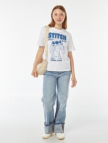 Camiseta de manga corta estampada 'Lilo & Stitch' 'Disney'