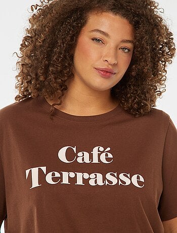 Camiseta de manga corta estampada