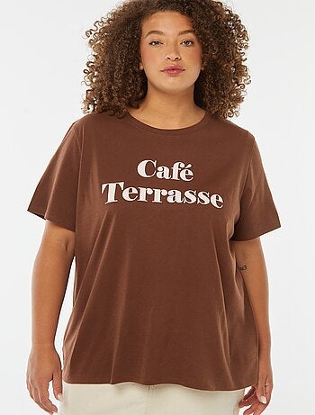 Camiseta de manga corta estampada
