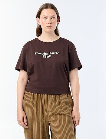 Camiseta de manga corta estampada