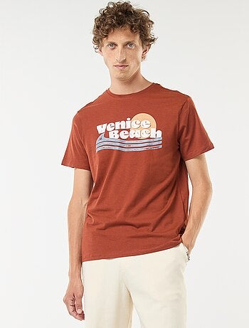 Camiseta de manga corta estampada