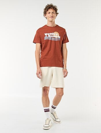 Camiseta de manga corta estampada