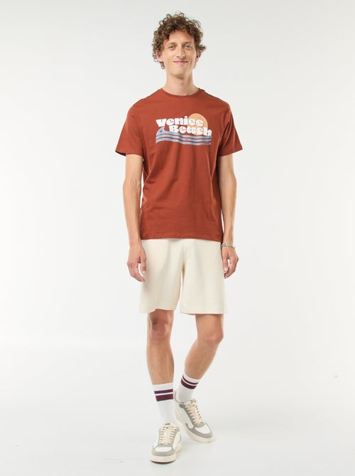 Camiseta de manga corta estampada - Kiabi