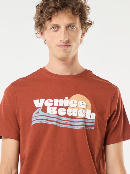 Camiseta de manga corta estampada - Kiabi