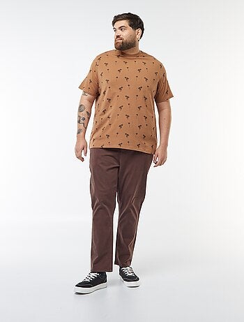 Camiseta de manga corta estampada